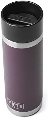 Yeti Rambler 18 Oz Bottle, Stainless Steel, Vacuum Insulated, With Hot Shot Cap, Charcoal