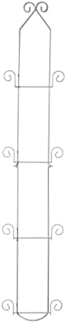 Tripar 4 Tier Vertical Black Plate Rack For Collectible Plates, Plaques, Dishes, & China