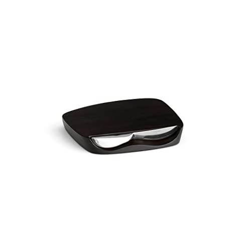 Nambe Blend Bar Board With Knife- Espresso Colored | 9-Inch Board | 7-Inch Knife | Acacia Wood | Stainless Steel | Prep And Serve | Designed By Neil Cohen