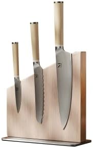 ATERIAL Knife Trio + Stand (Cool Neutral/Walnut)