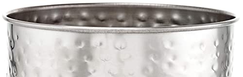 Old Dutch Jumbo Hammered Brushed Nickel H X 7" Dia. Utensil Holder