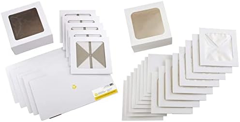 Wilton 12-Inch Cake Boxes With Windows For 10-Inch Cakes, White, 6-Count