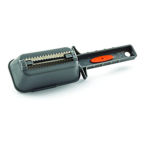 SOUTH BEND No Mess Fish Scaler – Durable ABS Frame With Stainless Steel Blade