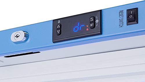 RG1PV Pharma-Vac Performance Series 1 Cu.Ft. Countertop Compact Vaccine Commercial All-refrigerator With Glass Door, Automatic Defrost, Digital Thermostat And White Cabinet