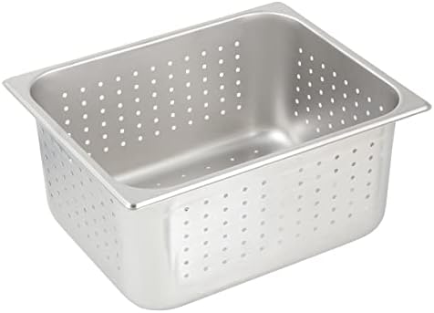 Winco 2 1/2-Inch Anti-Jamming Steam Pan, Half, 24-Gauge