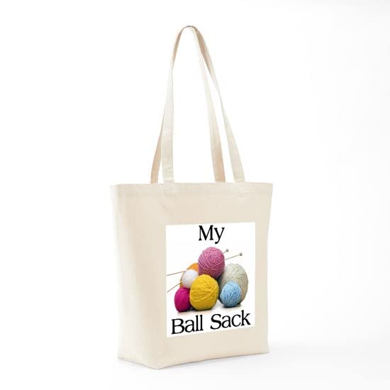 CafePress KNITTING GIFTS Tote Bag Natural Canvas Tote Bag, Reusable Shopping Bag