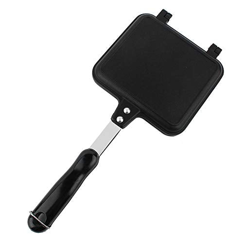 Double Sided Pan, Non-stick Baking Pancake Pan Omelette Pan Double Sided Frying Pan Grilled Cheese Maker Sandwich Maker Flip Grill Pan For Indoor Outdoor(13.58 * 5.91 * 1.18 Inch)