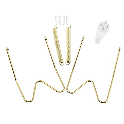 Plate Hanger 6PCS 8 Inch Wall Plate Hangers And 6PCS Wall Hooks For 7.5 To 8.5 Inch Decorative Plates, Antique China, Antique Plates And Arts, Golden
