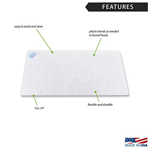 Ada Cutlery Flexible Plastic Cutting Boards, 10 X 14 Inches – White