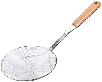 Enta Kitchen 7 Inch Fine Mesh Strainers, Premium Stainless Steel Colanders And Sifters For Baking, With Reinforced Frame And Sturdy Heat Resistant Wooden Handle, Perfect For Sift, Strain,Fried Food