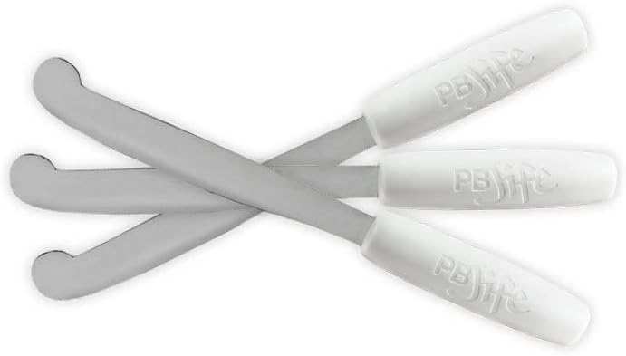 ! The Ultimate PB Knife. Stir, Scrape, And Clean The BIG Jars (White, 1)