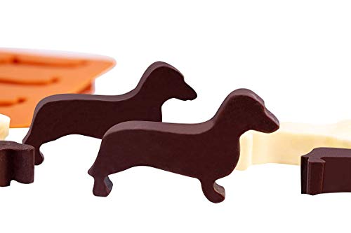 Dachshund Dog Shaped Silicone Ice Cube Molds And Tray