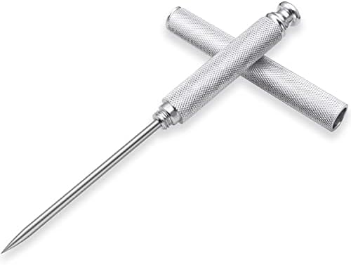 Ice Picks Aluminium Alloy Handle Stainless Steel Knife With Safety Cover Ice Tool Kitchen Tool For Restaurant Bar Home (Silver)