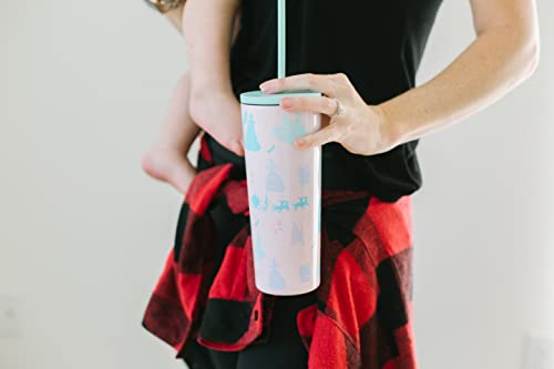 Disney Character Insulated Tumbler Cup With Flip Lid And Straw Lid | Reusable Stainless Steel Water Bottle Iced Coffee Travel Mug | Classic Collection | 16oz Minnie Mouse On Blush