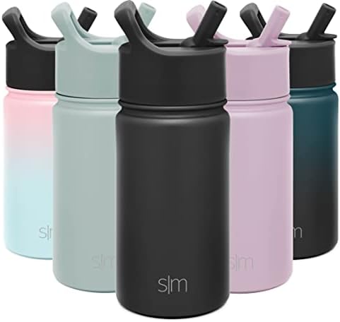 Water Bottle With Straw Lid Vacuum Insulated Stainless Steel Metal Thermos Bottles | Reusable Leak Proof BPA-Free Flask For Gym, Travel, Sports | Summit Collection | 32oz, Light Pink
