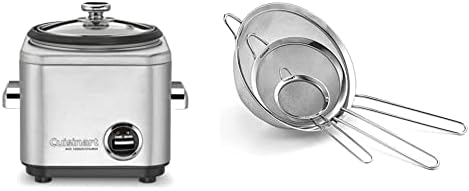 Cuisinart CRC-400 4 Cup Rice Cooker, Stainless Steel Exterior