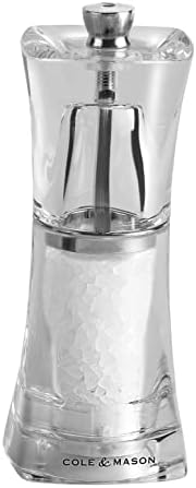 Cole & Mason 5011268900211 "Crystal Salt Mill, 125mm, Transparent