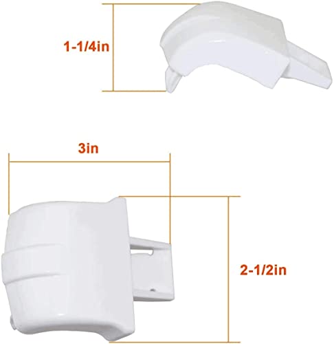 Replace WR2X8345, Door Bar End Cap Replaces, Hotpoint (2 Pack)