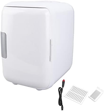 Mini Fridge, 4 Liter ABS Partition Detachable Portable Cooler And Warmer Car Fridge Personal Refrigerator For Skin Care, Cosmetics, Beverage, Food, Great For Bedroom, Office, Car, Dorm(Pink)