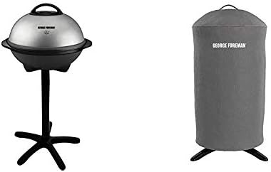 Indoor/Outdoor Electric Grill, 15-Serving, Black