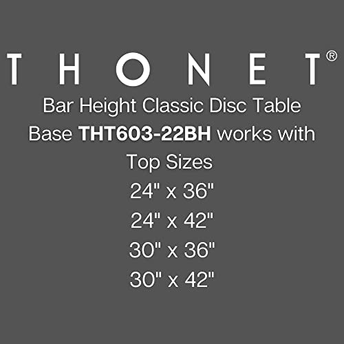 Bar Height Metal Table Base For Restaurants 22W X22D X40.75H | Our Cast Iron Table Base Is Perfect For Restaurants, Coffee Shops, Lounge Areas, And More | THT603-22BH Made In North America