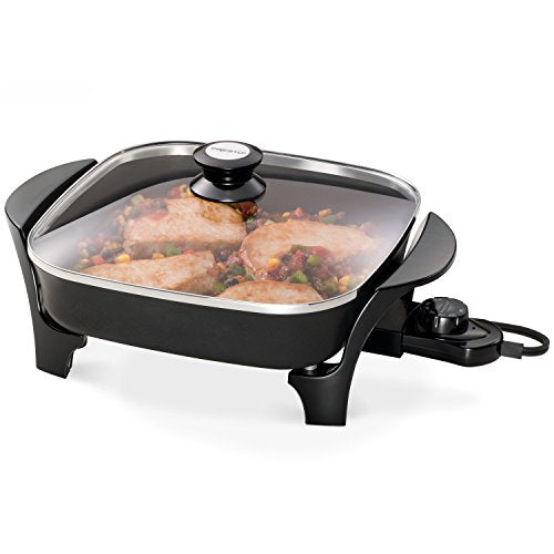 Presto 06626 11 Inch Electric Skillet W/glass Lid