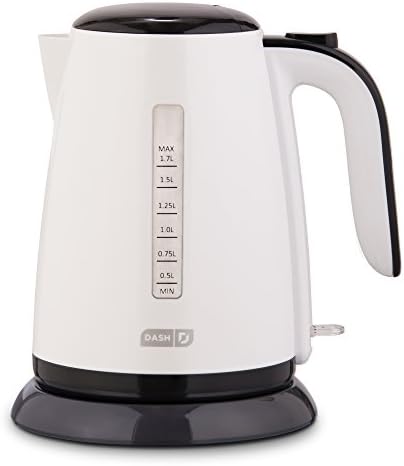 Dash Ash Easy Electric Kettle + Water Heater With With Rapid Boil, Cool Touch Handle, Cordless Carafe + Auto Shut Off For Coffee, Tea, Espresso & More, 57 Oz. / 1.7L - Aqua