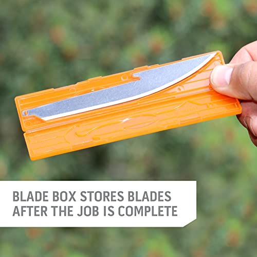 Utdoor Edge 3.5" RazorSafe Replacement 5.0" Boning/Fillet Knife Blades - 6 Pieces Plus Blade Storage Box