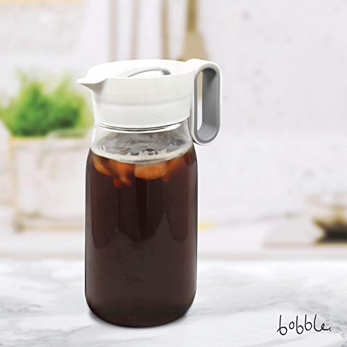 Flip Brew By Zing Anything, Instant Iced Tea Maker, Cold Brew Coffee Maker, Two-in-One Cold Brew Coffee Or Tea Maker, Multi-Purpose Pitcher, Dishwasher Safe, BPA/EA Free Tritan, 48 Oz., White