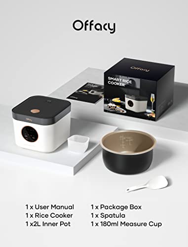 Rice Cooker, Mini Rice Cookers With Keep Warm, 3 Cups (Uncooked), Smart Fuzzy Logic, 24-H Delay Timer, Nonstick Inner Pot, For Soft White Rice, Brown Rice, Sushi, Porridge (Small)