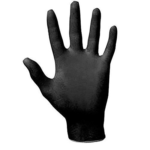 SAS Safety Disposable Extra Large Black Gloves, 100 Gloves Each Pack (Pack Of 10)