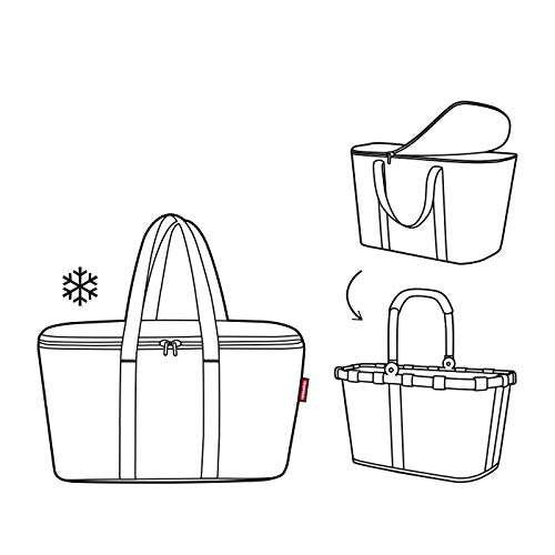 Reisenthel Coolerbag, Collapsible 20-Liter Insulated Tote With Zipper Closure, Dots