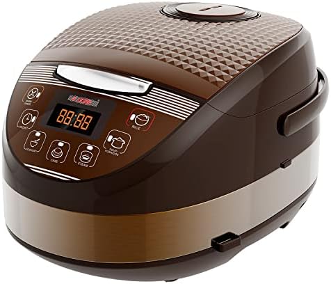 .3Qt Asian Rice Cooker Digital Programmable 15-in-1 Ergonomic Large Touch Screen Electric Multi Cooker Slow Cooker Steamer Pot Warmer 11 Cups 24 Hour Delay Timer Auto Keep Warm Feature RC 0501