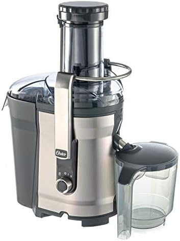 Oster® Easy-to-Clean Professional Juicer, Stainless Steel Juice Extractor, Auto-Clean Technology, XL Capacity, Gray