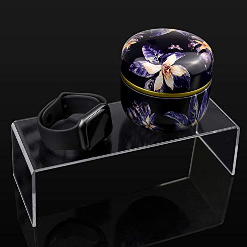 5 Pack Clear Acrylic Display Risers, 5 Sizes Acrylic Jewelry Display Riser Shelf Showcase Fixtures For Cake Candy Display Stand