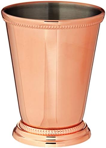 Julep Cup, Stainless & Julep Strainer, Stainless Steel