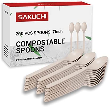 Compostable Knives,200PCS Corn Plant Based Disposable Knives, Plastic Knife Disposable Utensils Heavy Duty For Party Supply Camping BBQ Wedding Outdoor Activities