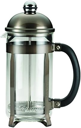 Jour Maximus French Press Coffee Maker, 8 Cup, Silver