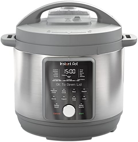 Duo Plus, 6-Quart Whisper Quiet 9-in-1 Electric Pressure Cooker, Slow Cooker, Rice Cooker, Steamer, Sauté, Yogurt Maker, Warmer & Sterilizer, Free App With 1900+ Recipes, Stainless Steel