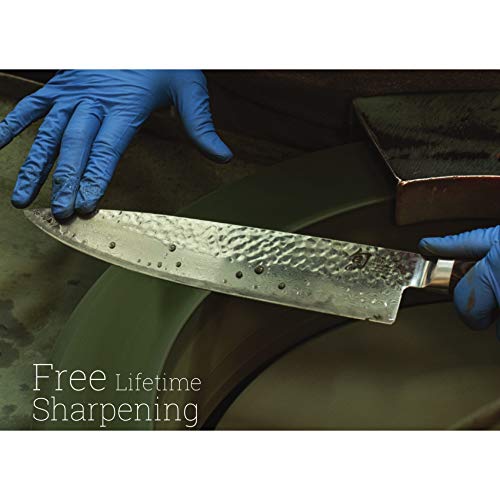 Classic Blonde 9” Bread Knife, Blonde PakkaWood Handle, Full Tang VG-MAX Blade