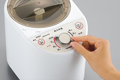 Unknown Twinbird Polished Rice Machine Compact White Mr-e500w