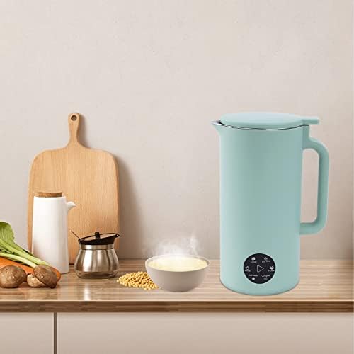 Soymilk Maker - 350ml/11oz Juicer Soy Milk Machine With Stainless Steel And Blade, Timing, Water Level Line, Multi Cooker Mixer For Rice Cereal Boiling, Automatic Heating & Cleaning, US Plug 110V (White)