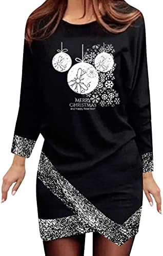 Womens Causal Loose Crewneck Fall Loose Tops Christmas Print Long Sleeve Plus Size Sweatshirts Pullover Top Streetwear