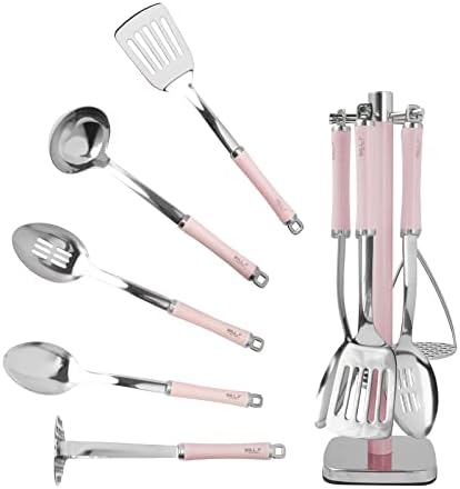 Tainless Steel Kitchen Gadget Set,5PCS Kitchen Accessories With Pizza Cutter, Can Opener, Y Peeler, Grater And Gadgets Holder