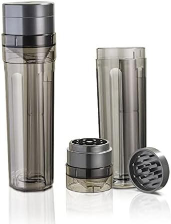 2 Inch Zinc Alloy Spice Grinder Flilling And Storage All-in-One Cone Loader Integrated,360° Grinding Upgrade Sharp Teeth Fine Grind Transparent Cone Loader Grinder,1 Pack