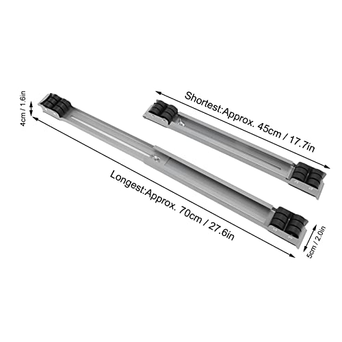 Heavy Duty Appliance Rollers, Refrigerator Appliance Rollers Double Row 24 Wheels Detachable Portable Iron Material Load Bearing 300KG For Furniture