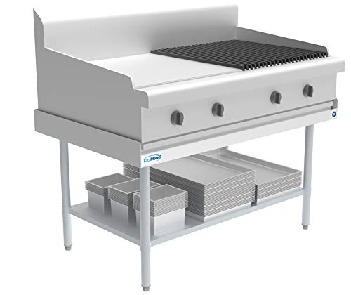 KoolMore 16 Gauge Stainless Steel Commercial Equipment Stand - 30" X 72" Heavy Duty Griddle Stand With Undershelf