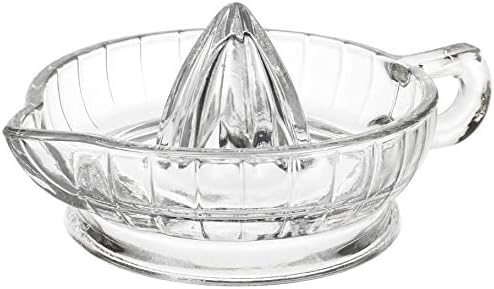 Rus Juicer Reamer With Handle And Pour Spout, Heavyweight Glass