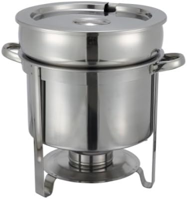 Winco 211 Stainless Steel Soup Warmer, 11-Quart, Set Of 3