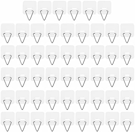 Picture Frame Hanger 100 Pcs Adhesive Plate Hanger Vertical Plate Holders Invisible Sticky Wall Hanger Hooks For Plate Pictures Wall Art Decoration 3. 2X3. 2CM Wall Mount Clothes Rack